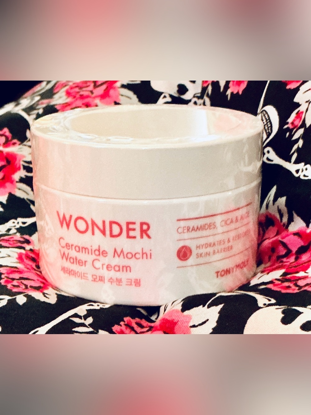 TonyMoly Wonder Ceramide Mochi Water Cream — Pink Moisture